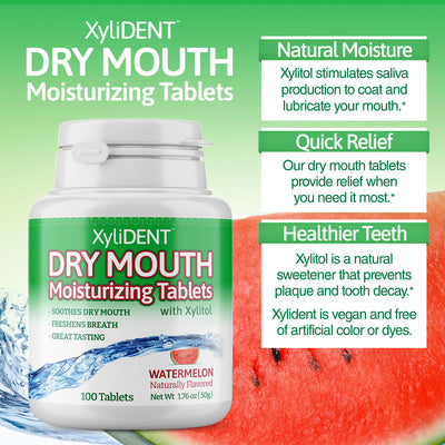 Watermelon Tablets XyliDENT Dry Mouth Tablets - Watermelon - Sugar Free Tablets | XyliDENT