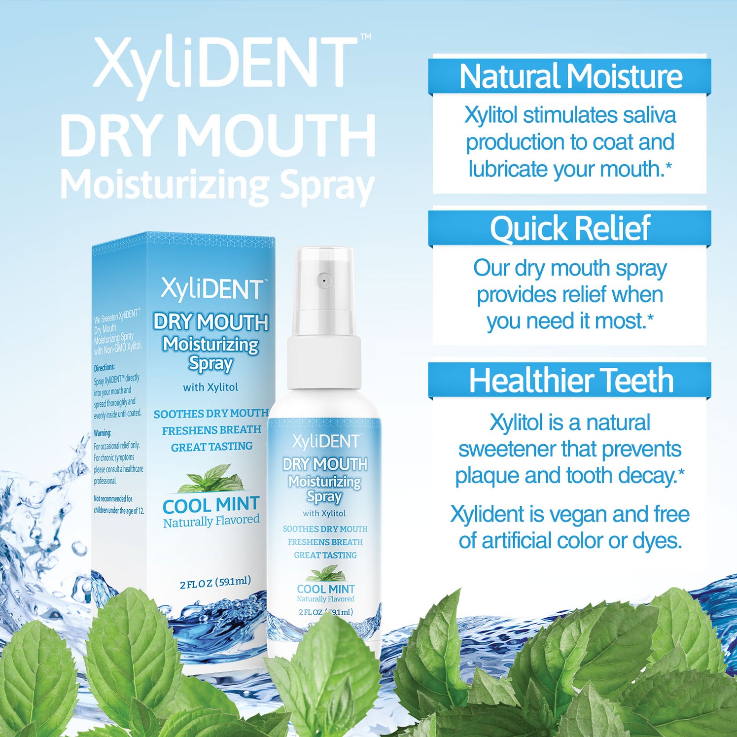 Dry Mouth Spray - Cool Mint | XyliDENT